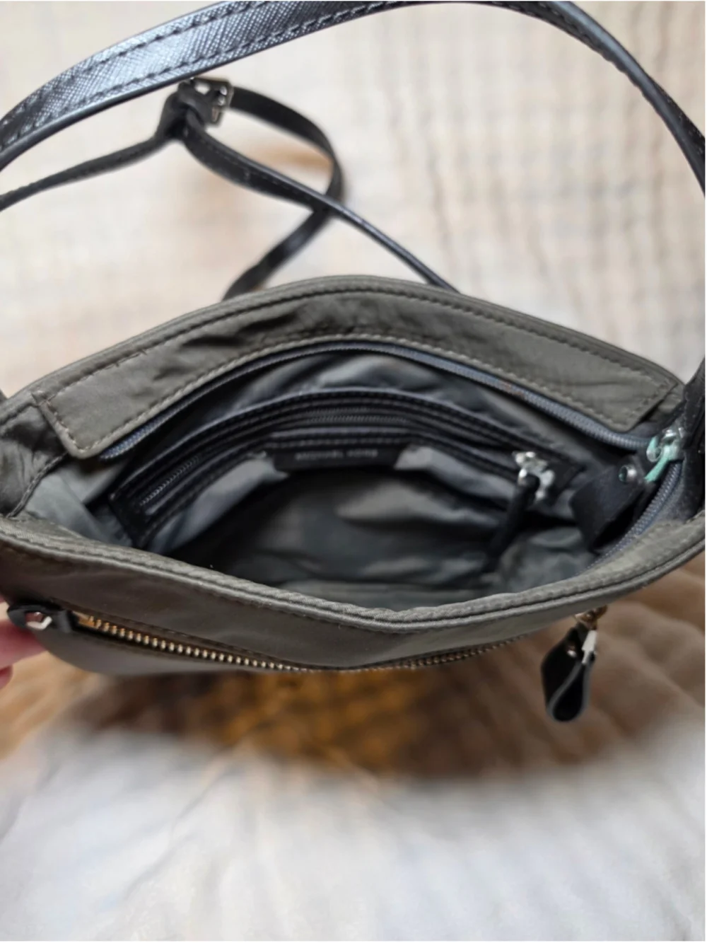 Michael Kors Crossbody Bag Grey & Black